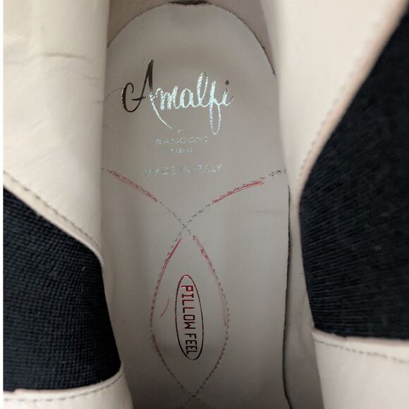 AMALFI By Rangoni Isole Brown Leather Chelsea Block Heel Ankle Boots Size 12.5 M - Picture 9 of 9